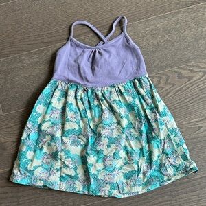 Adorable Purple and Green Kids Dress